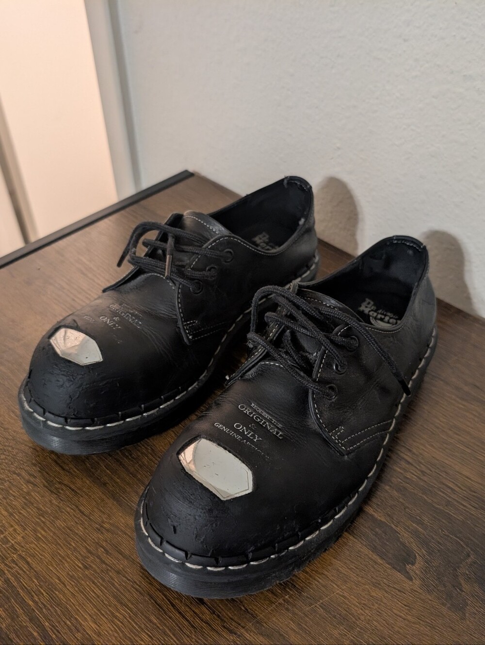 Dr. Martens 1461 Exposed Steel Toe Shoes Size 9